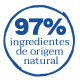 97% INGREDIENTES DE ORIGEM NATURAL